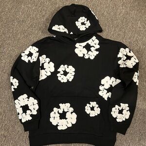 Black and White Floral Men's Sweater